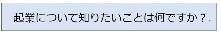 起業について