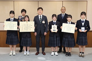 羽田中学校オーケストラ部が教育長を表敬訪問しました