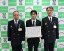 消防協力者(中学校)に感謝状を贈呈しました