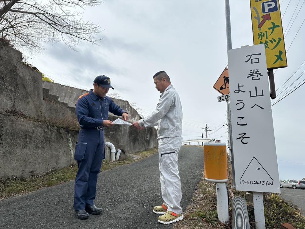 予防啓発広報の様子