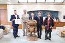 寄附受領式のようす