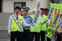 街頭啓発のようす