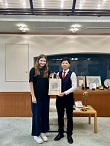 市長表敬の写真