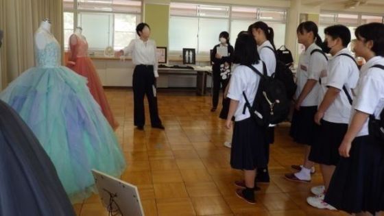 洋裁作品見学